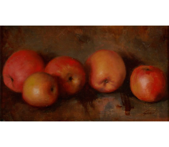 "Five Apples" by Carla Paine